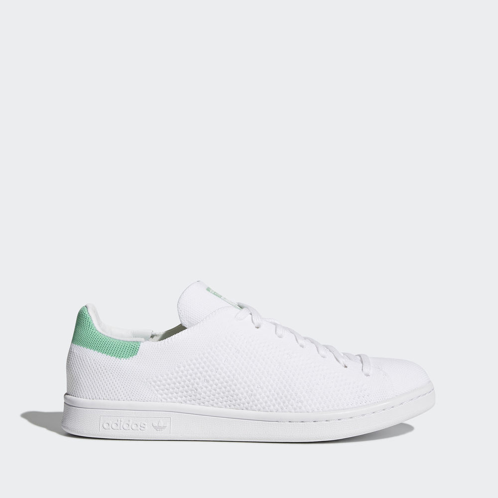 Adidas Stan Smith Primeknit - Originals ανδρικα - Ασπρα/Μαυρα/Γκρι,Μέγεθος: EU 36 – 54 2/3 (413VZWBL